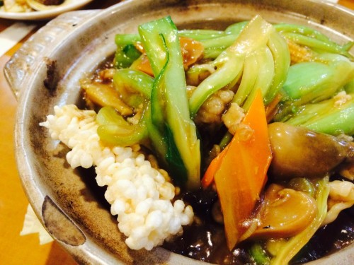 五目鍋巴 豚肉と五目野菜の醤油味おこげ 五目鍋巴 豚肉と五目野菜の醤油味おこげ